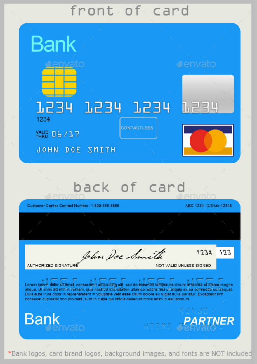 10 Credit Card Designs | Free & Premium Templates In Credit Card Template For Kids