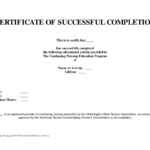 10 Template For A Certificate Of Completion | Business Letter In Certificate Template For Project Completion