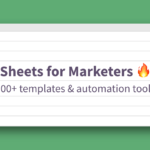 100+ Google Sheets Templates & Automation Tools For Marketers With Business Card Template For Google Docs