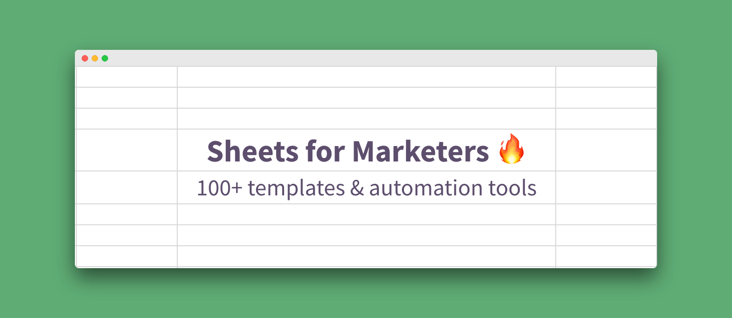 100+ Google Sheets Templates & Automation Tools For Marketers With Business Card Template For Google Docs