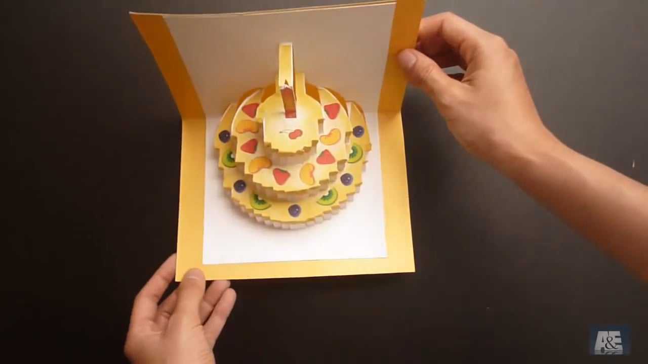 100+ [ Kirigami Birthday Card Template ] | Birthday Cake In Happy Birthday Pop Up Card Free Template