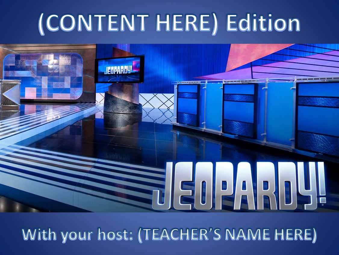 11 Best Free Jeopardy Templates For The Classroom Intended For Jeopardy Powerpoint Template With Sound