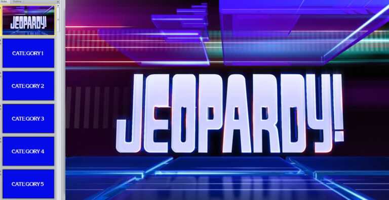 online jeopardy slideshow template