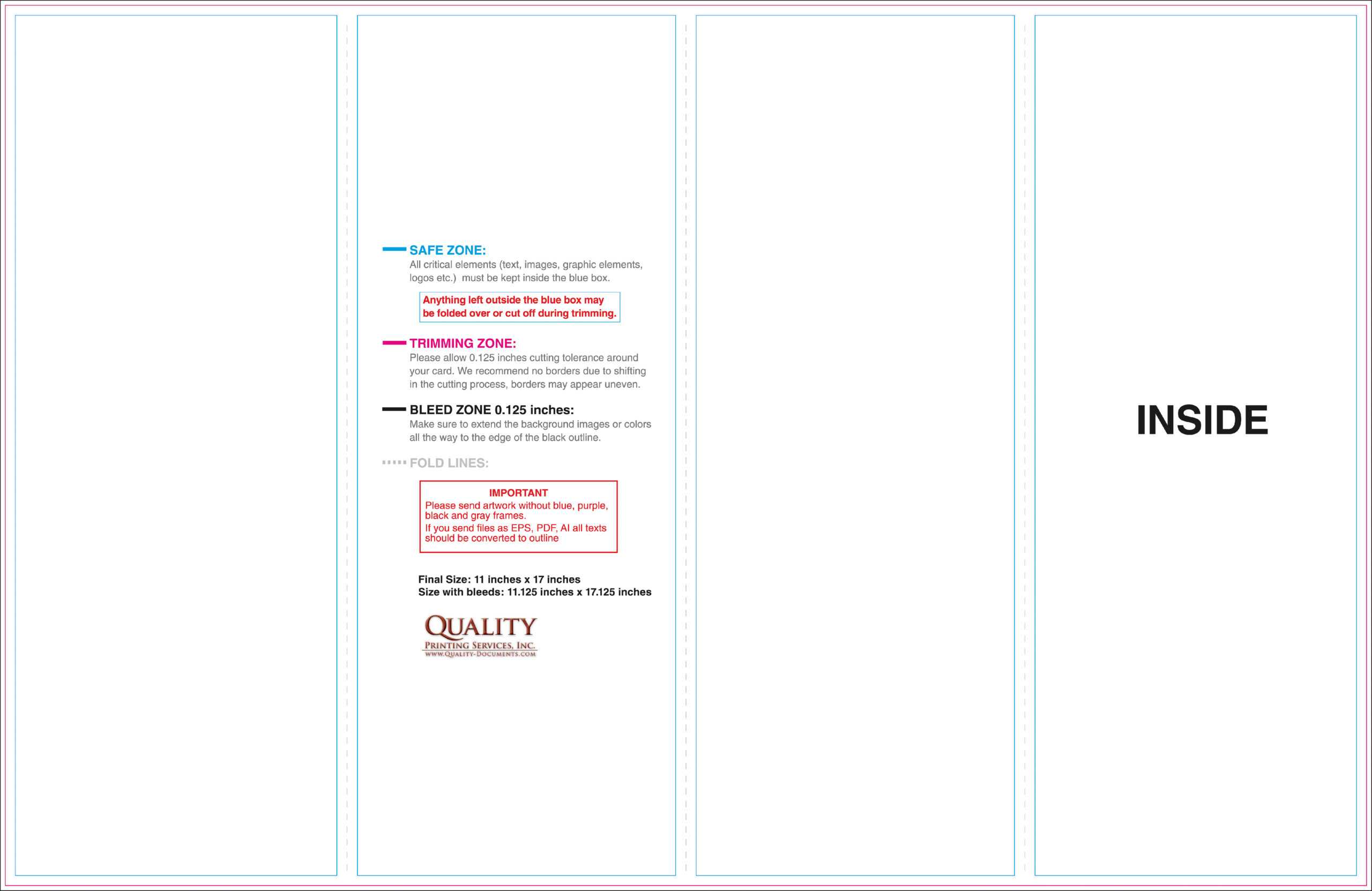 11X17 Brochure Templates With 11X17 Brochure Template