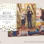 12 Christmas Card Photoshop Templates To Get You Up And Regarding Christmas Photo Card Templates Photoshop