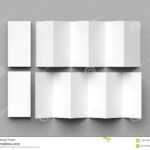 12 Page Leaflet, 6 Panel Accordion Fold – Z Fold Vertical Inside 6 Panel Brochure Template