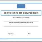 13 Free Certificate Templates For Word » Officetemplate For Free Certificate Of Completion Template Word