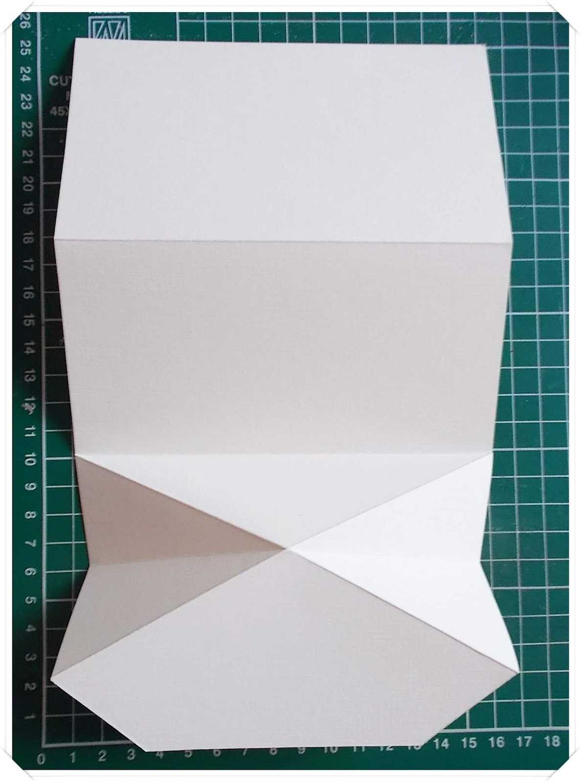 14 Craft Bar: Diamond Fold Card – Tutorial With Fold Out Card Template