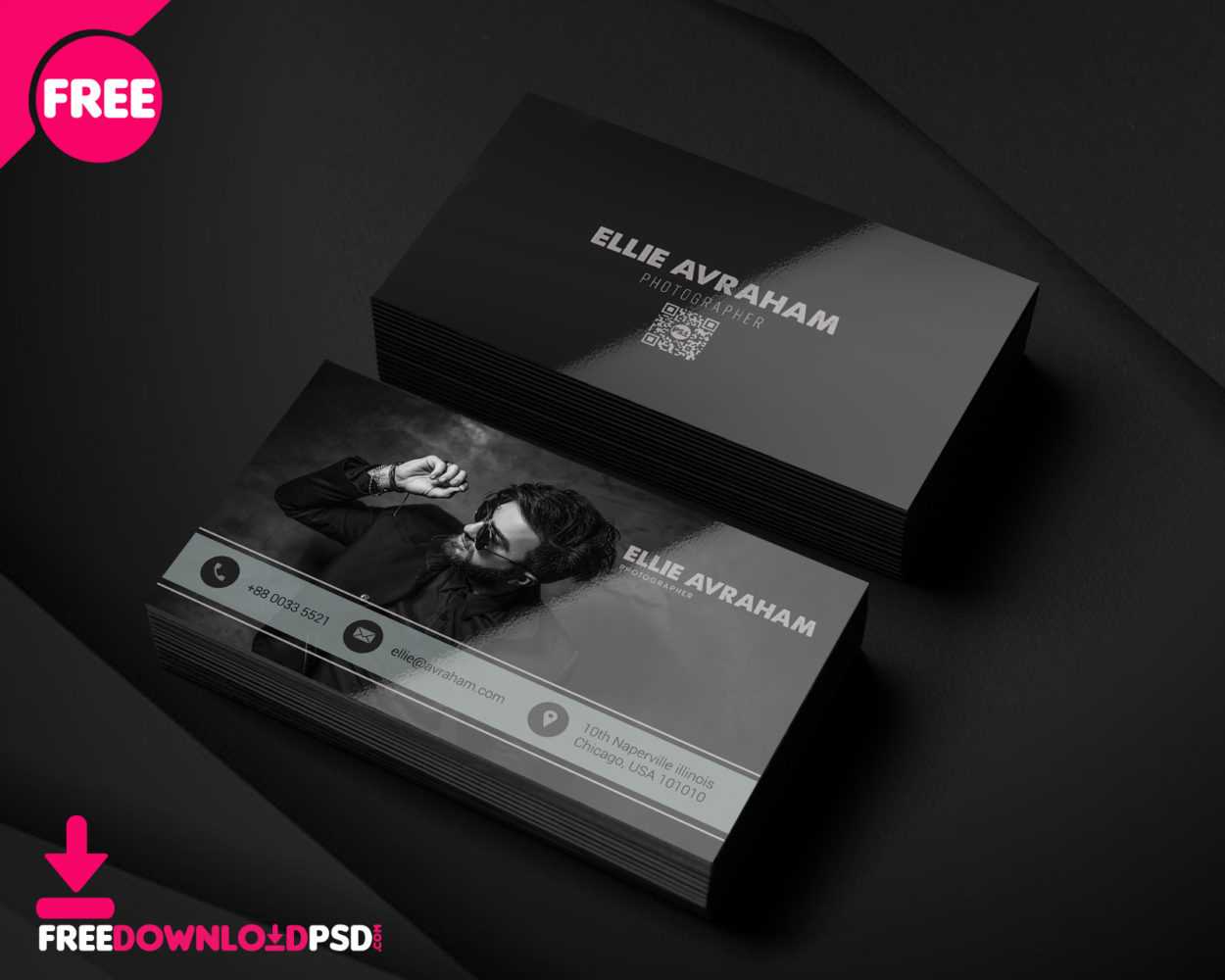 150+ Free Business Card Psd Templates For Photography Business Card Template Photoshop