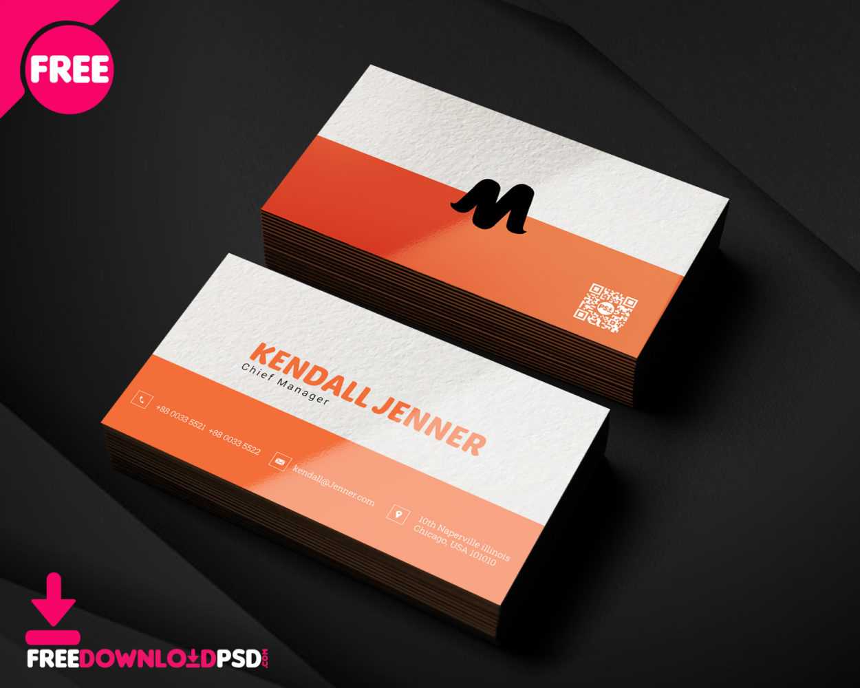 150+ Free Business Card Psd Templates Throughout Business Card Template Photoshop Cs6