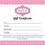 16+ Free Gift Certificate Templates & Examples – Word Excel Regarding Girl Birth Certificate Template