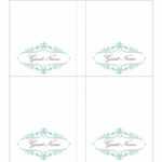 16 Printable Table Tent Templates And Cards ᐅ Templatelab In Table Place Card Template Free Download