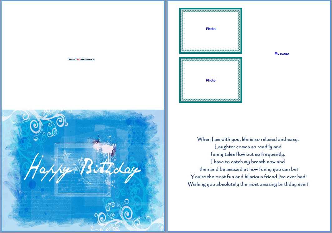 19 Birthday Card Templates For Word Images – Free Birthday Inside Free Blank Greeting Card Templates For Word