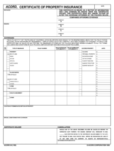 acord pertaining fillable