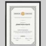 20 Best Word Certificate Template Designs To Award In Certificate Of Participation Template Doc