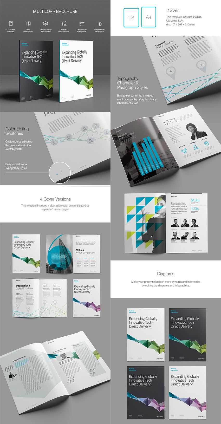 20 Лучших Шаблонов Indesign Brochure – Для Творческого Within Indesign Templates Free Download Brochure