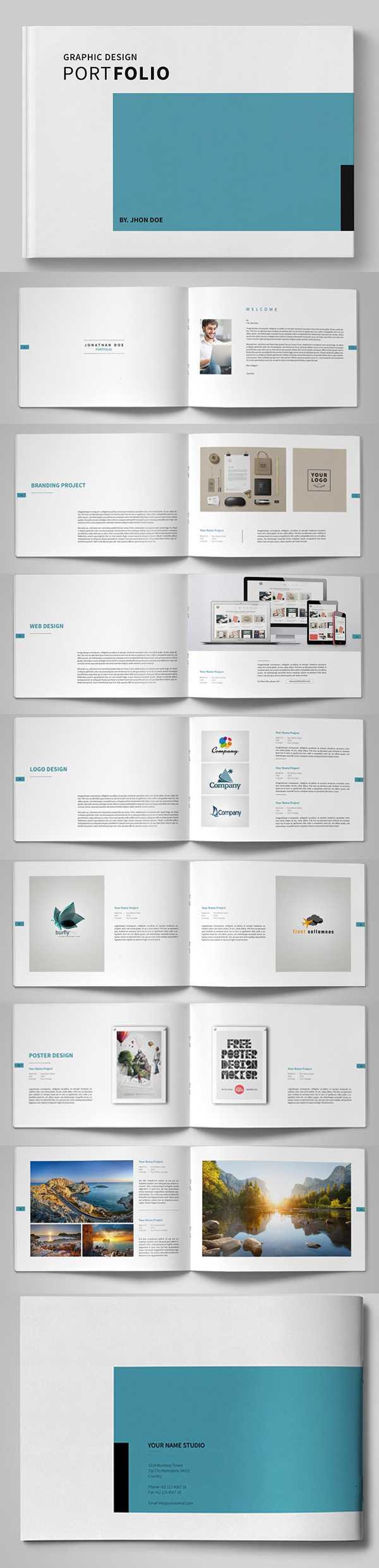 20 New Professional Catalog Brochure Templates | Design Regarding Online Brochure Template Free