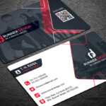 200 Free Business Cards Psd Templates - Creativetacos in Name Card Template Psd Free Download