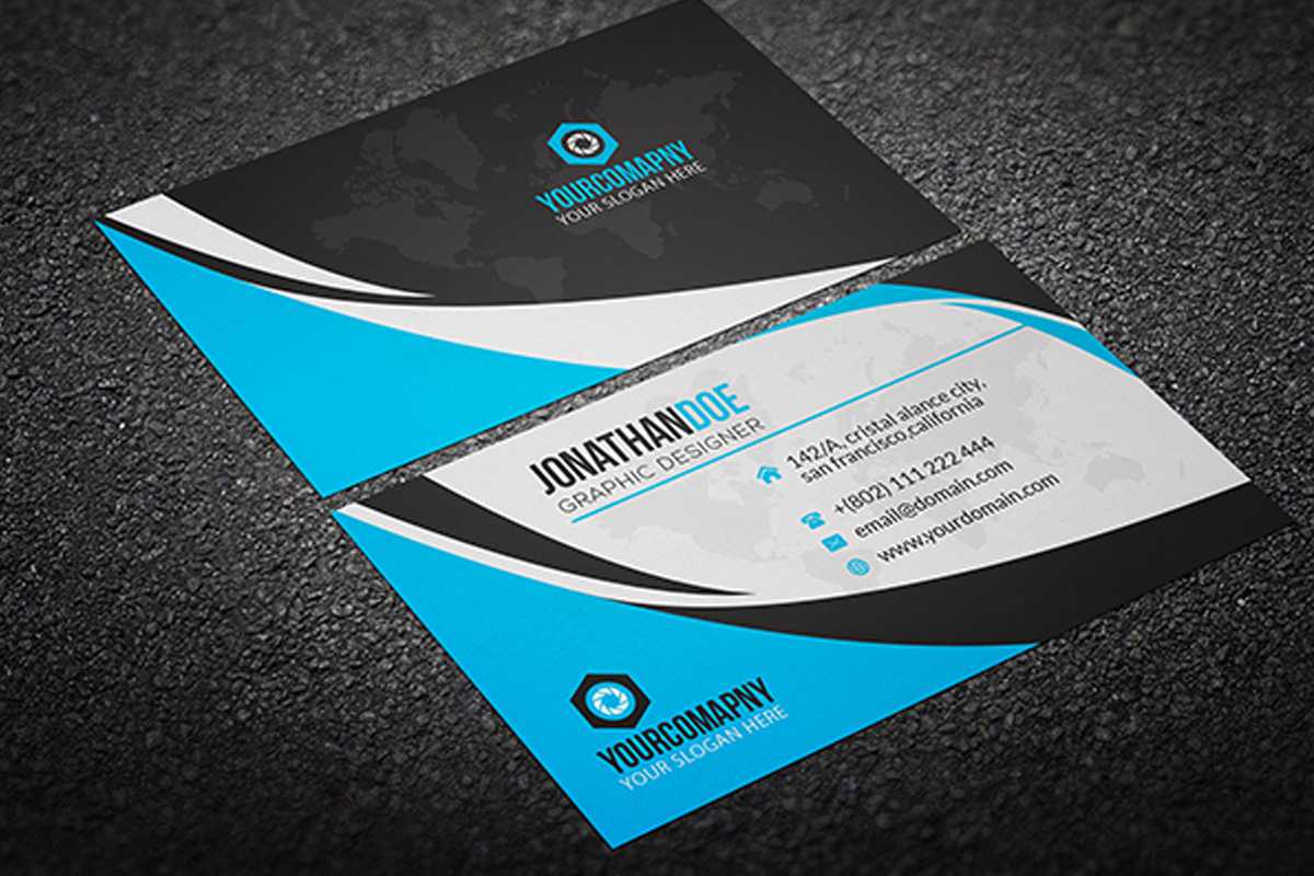 200 Free Business Cards Psd Templates – Creativetacos Within Template Name Card Psd