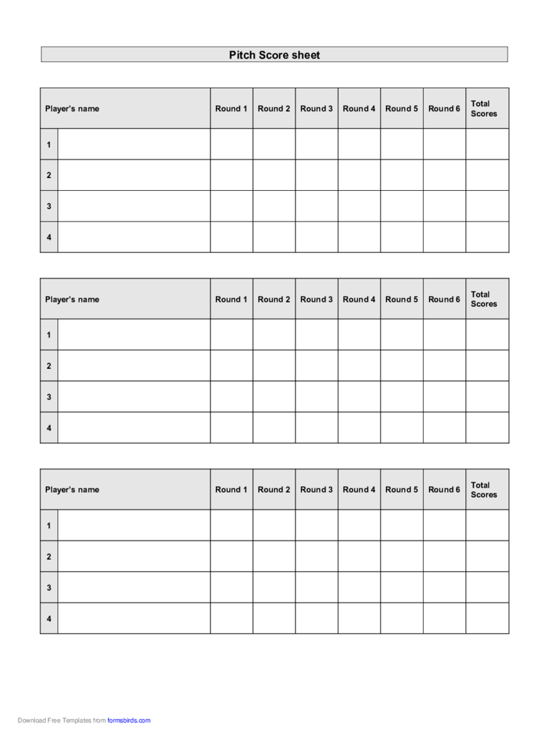 2020 Baseball Score Sheet – Fillable, Printable Pdf & Forms Throughout Bridge Score Card Template