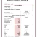 23 Editable Bank Statement Templates [Free] ᐅ Templatelab With Credit Card Statement Template