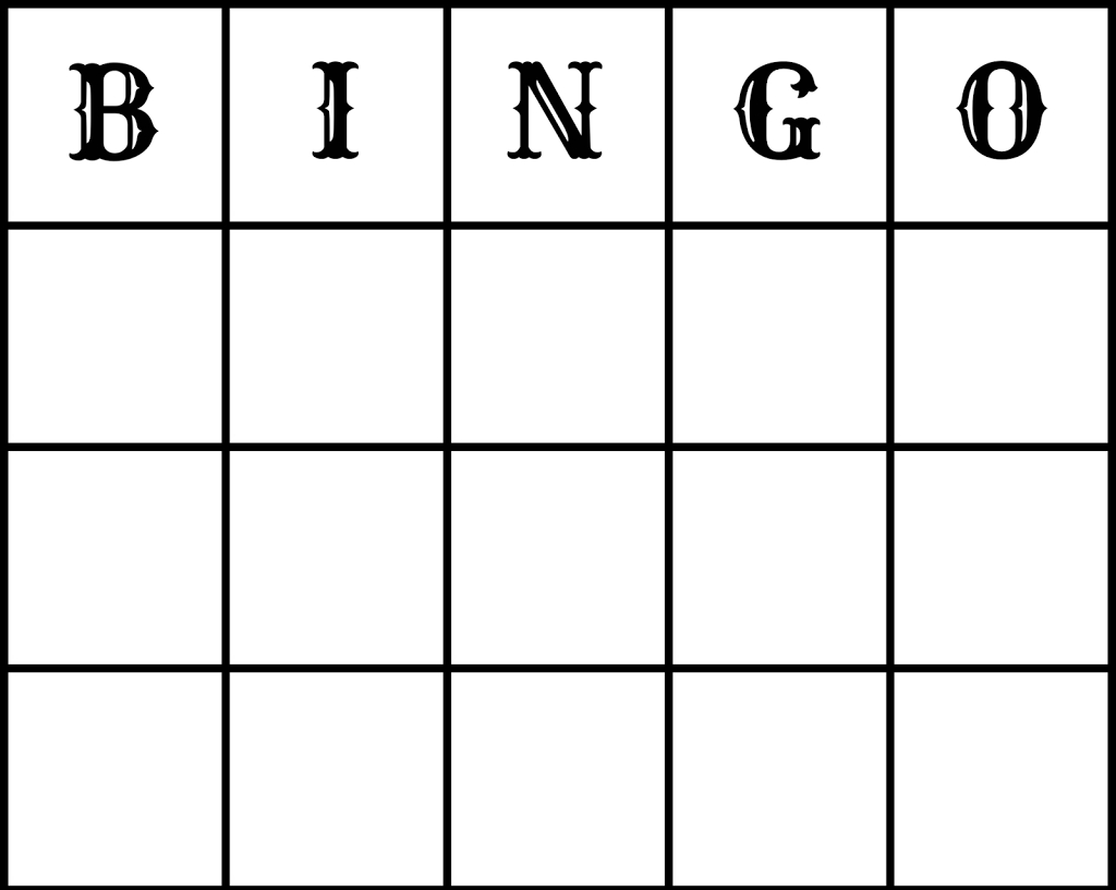 25 Amusing Blank Bingo Cards For All | Kittybabylove In Bingo Card Template Word