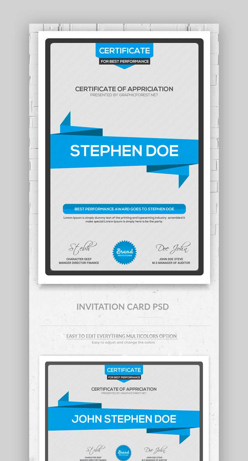 25+ Best Certificate Design Templates: Awards, Gifts Intended For Sales Certificate Template
