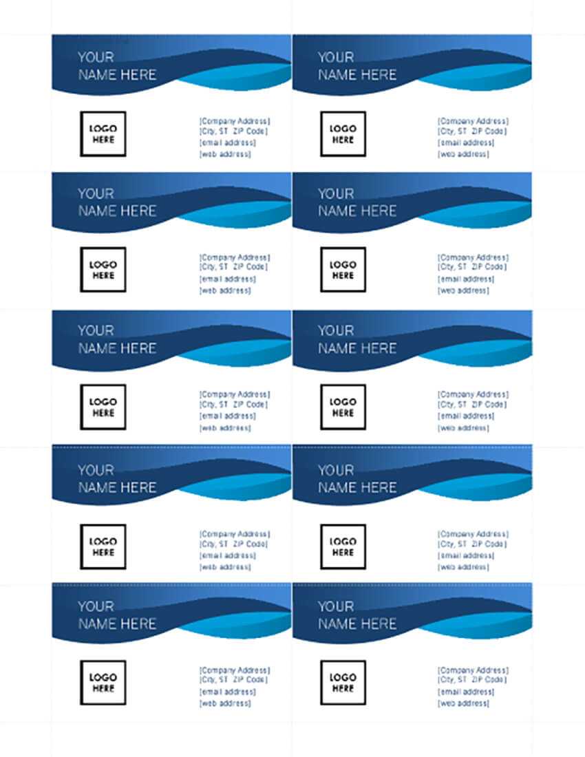 25+ Free Microsoft Word Business Card Templates (Printable With Business Card Template Powerpoint Free