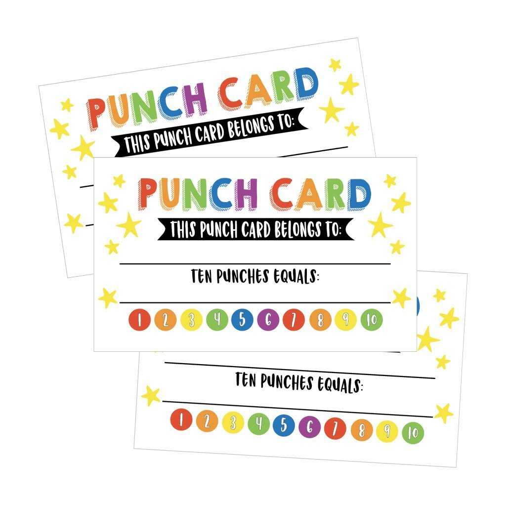 25 Rewards Punch Cards For Kids, Students, Teachers, Classroom, Business,  Chores, Reading Incentive Awards For Teaching Reinforcement Or Home Inside Reward Punch Card Template