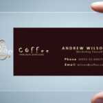 26+ Transparent Business Card Templates – Illustrator, Ms Regarding Coffee Business Card Template Free