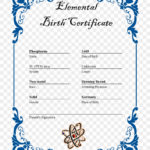 27 Images Of Ar Element Birth Certificate Template – Border With Regard To Birth Certificate Fake Template