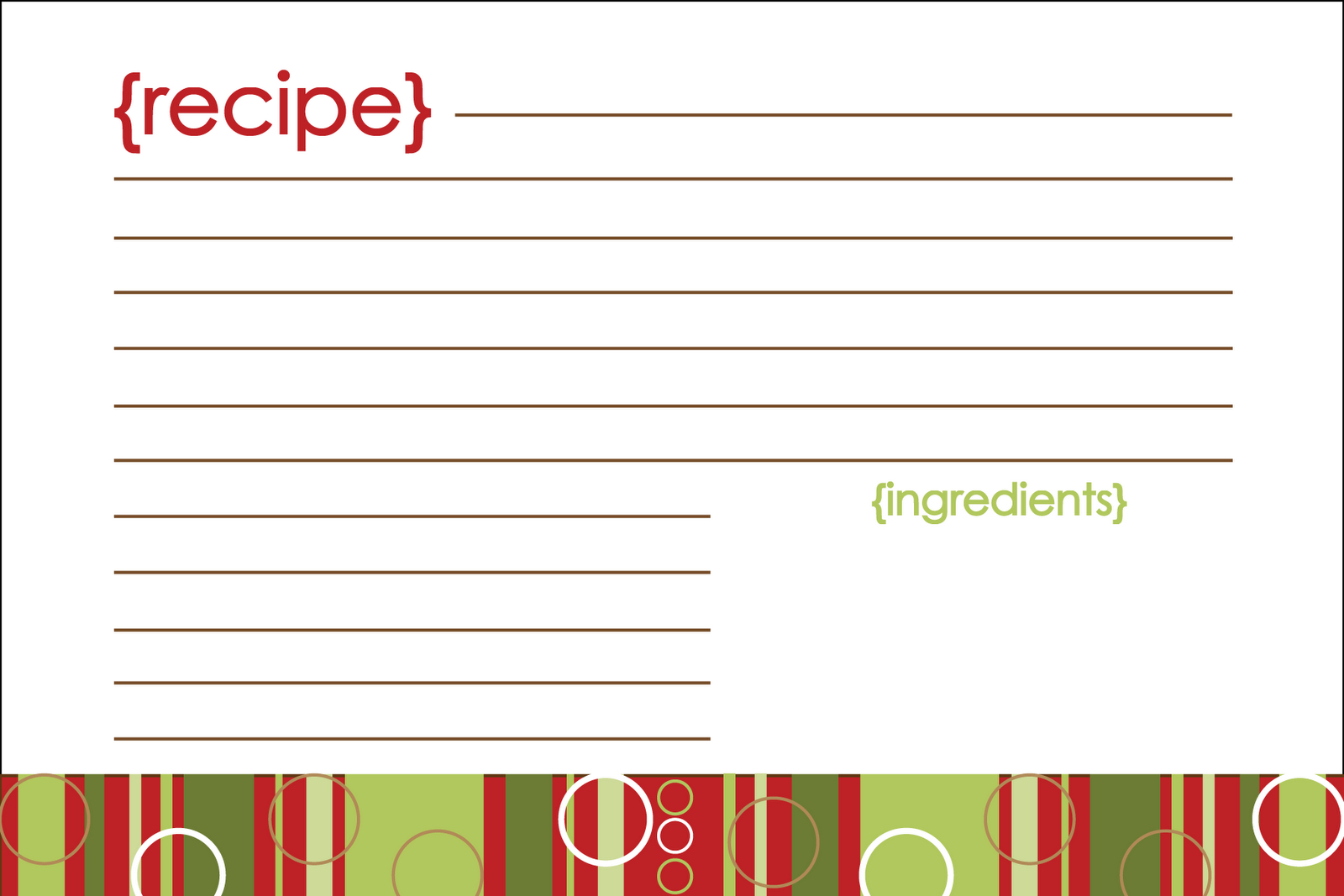 28+ [ Printable Holiday Card Templates ] | Christmas Card Within Microsoft Word Recipe Card Template