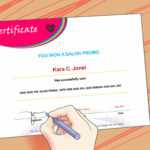 3 Ways To Make A Certificate – Wikihow Intended For Running Certificates Templates Free
