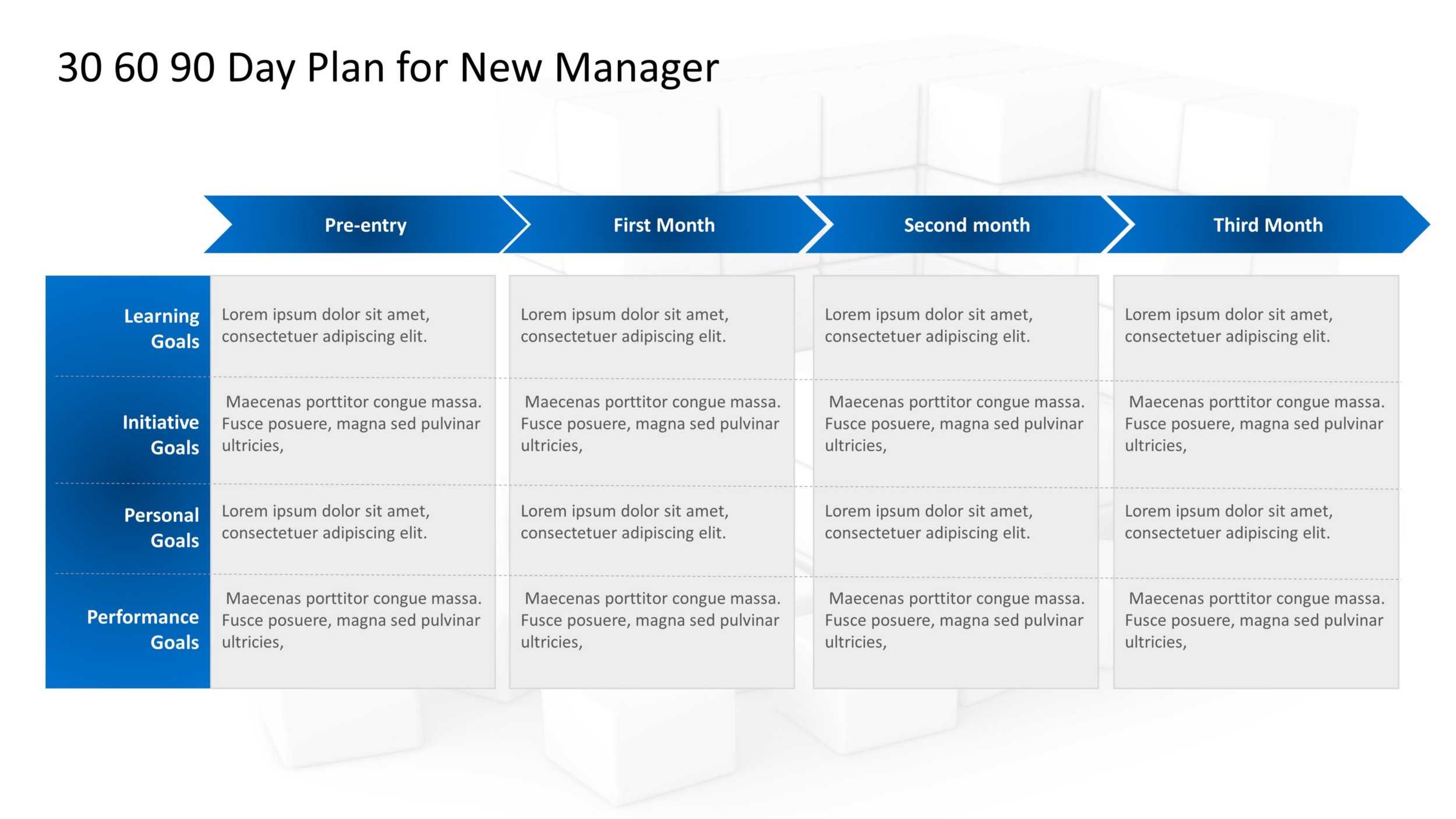 30–60–90 Day Plan Powerpoint: The North Star For A New Manager Inside 30 60 90 Day Plan Template Powerpoint