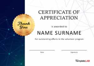 30 Free Certificate Of Appreciation Templates And Letters for Gratitude Certificate Template