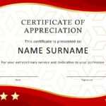 30 Free Certificate Of Appreciation Templates And Letters Throughout Certificate For Years Of Service Template