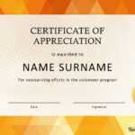 30 Free Certificate Of Appreciation Templates And Letters Throughout Good Job Certificate Template