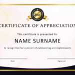 30 Free Certificate Of Appreciation Templates And Letters with Formal Certificate Of Appreciation Template