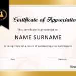 30 Free Certificate Of Appreciation Templates And Letters Within Printable Certificate Of Recognition Templates Free