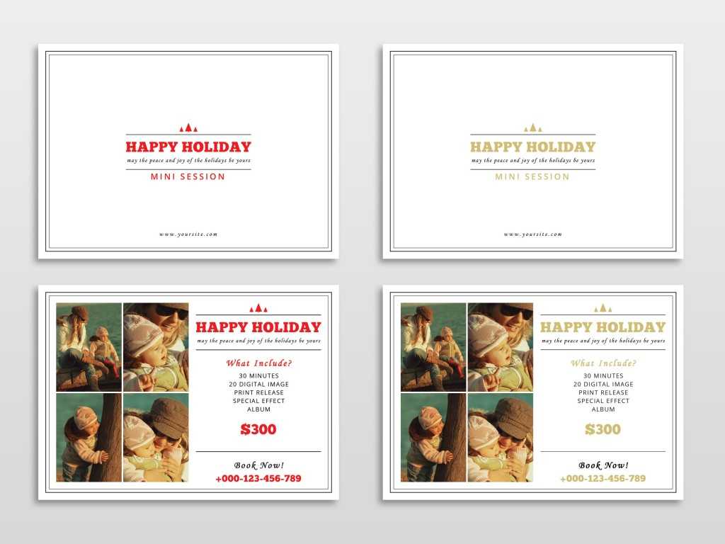 30 Holiday Card Templates For Photographers To Use This Year In Free Christmas Card Templates For Photographers