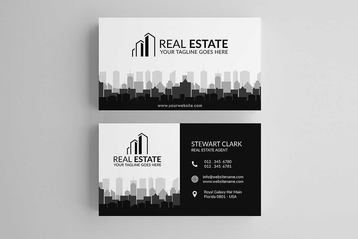 30+ Modern Real Estate Business Cards Psd | Decolore Regarding Real Estate Agent Business Card Template