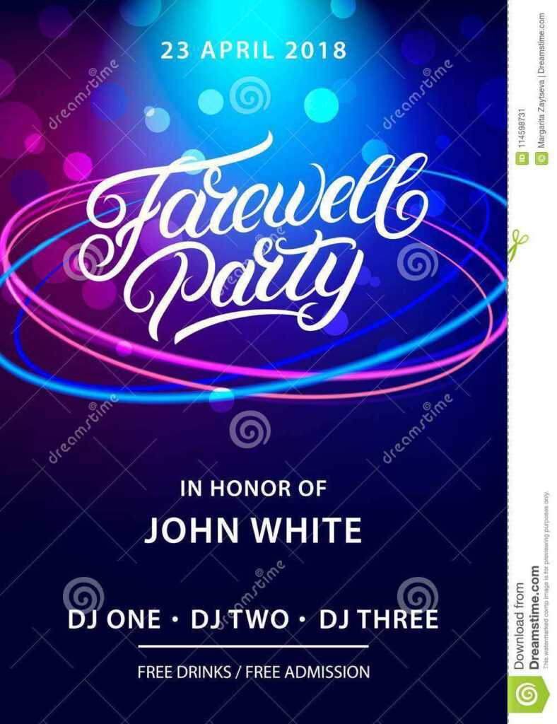 33 Blank Farewell Card Templates Vector In Wordfarewell for Farewell