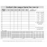 33 Printable Baseball Lineup Templates [Free Download] ᐅ In Dugout Lineup Card Template