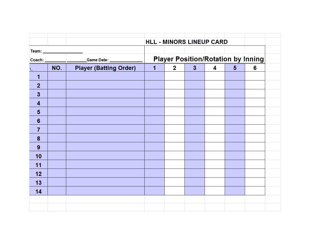 33 Printable Baseball Lineup Templates [Free Download] ᐅ Throughout Baseball Lineup Card Template