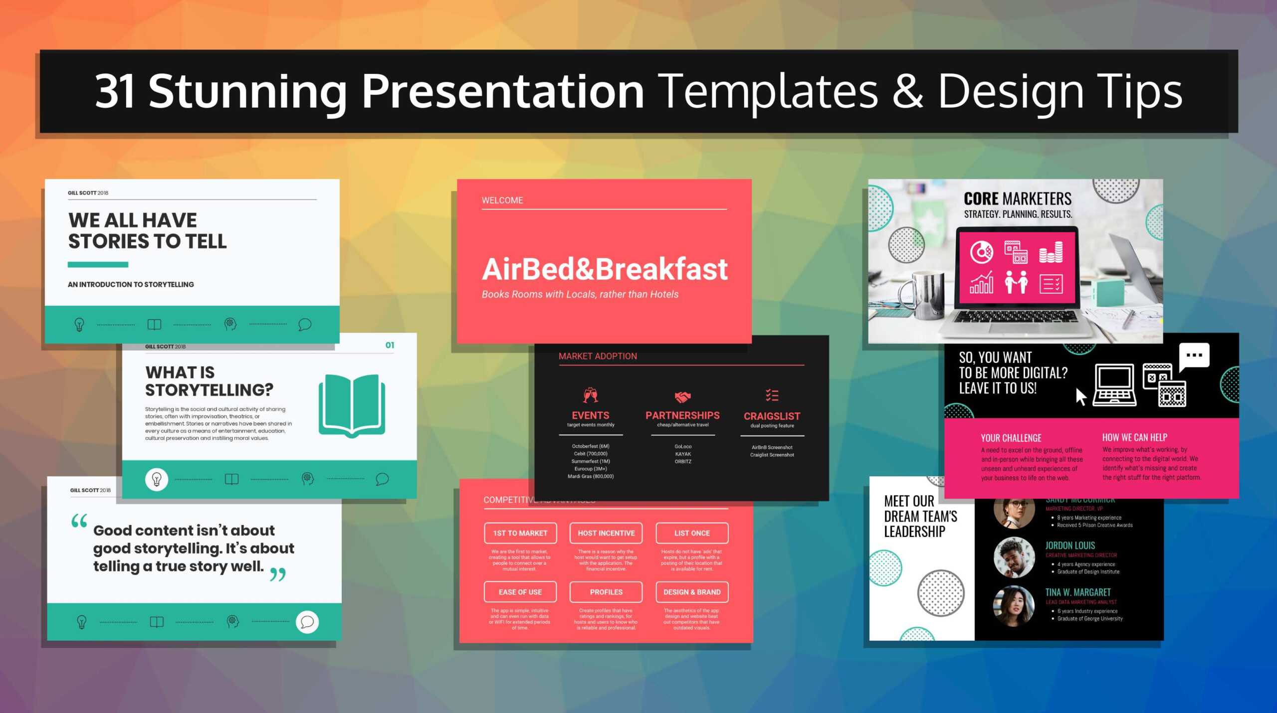 33 Stunning Presentation Templates And Design Tips Intended For Sample Templates For Powerpoint Presentation