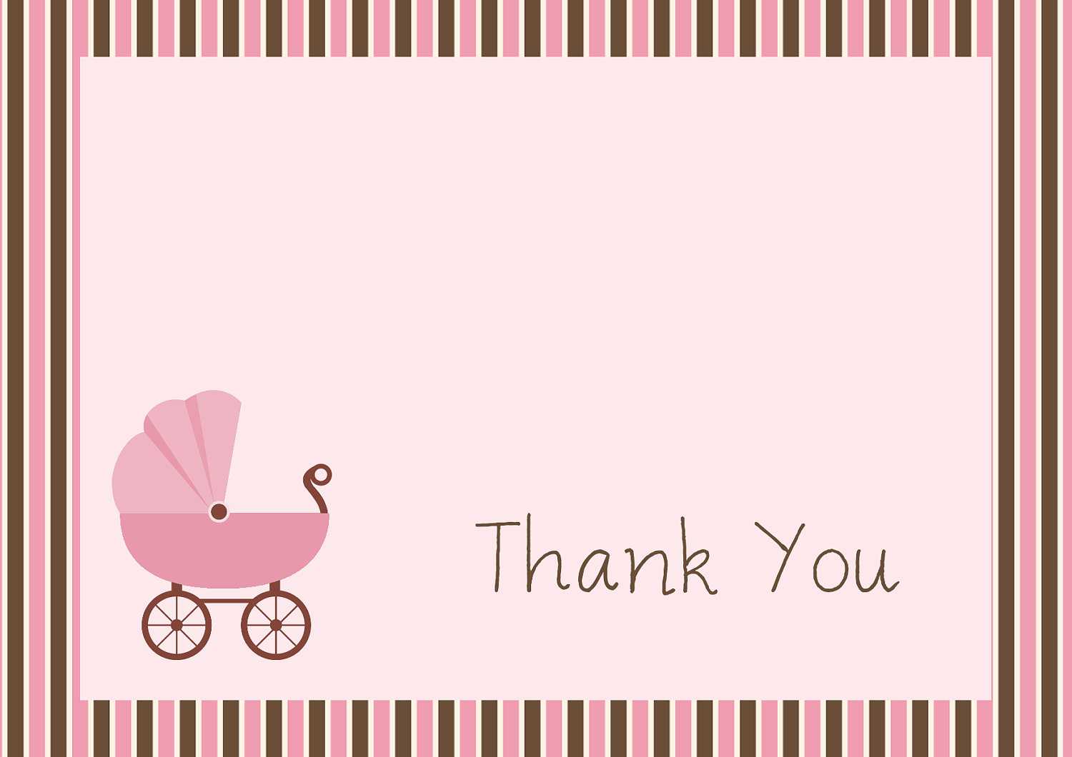 34 Printable Thank You Cards For All Purposes In Template For Baby Shower Thank You Cards