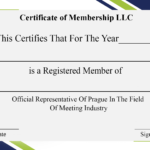 4+ Free Sample Certificate Of Membership Templates Pertaining To Llc Membership Certificate Template