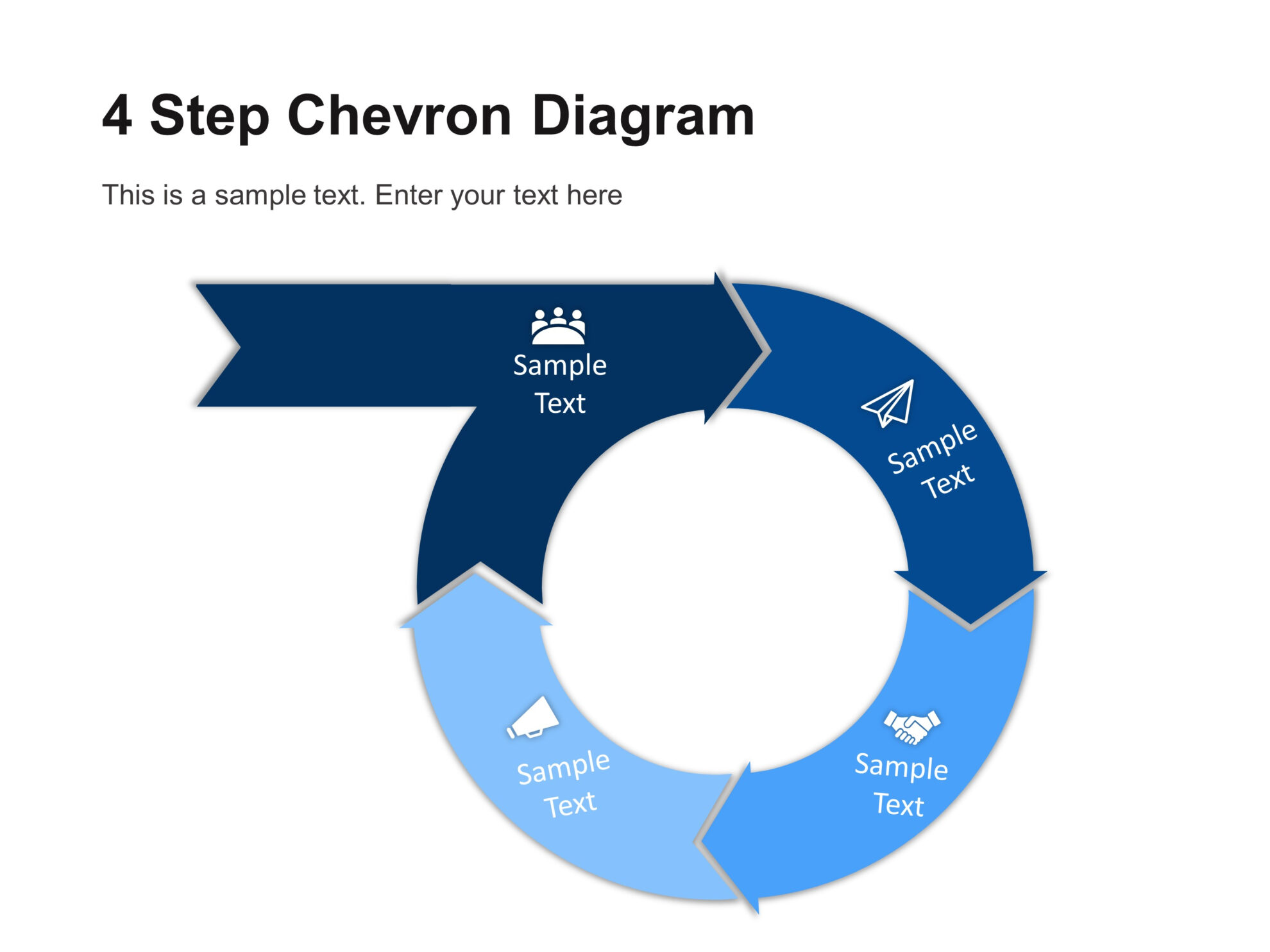 4-step-circular-chevron-diagram-template-chevron-with-powerpoint