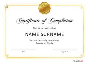 40 Fantastic Certificate Of Completion Templates [Word pertaining to Certificate Of Achievement Template Word
