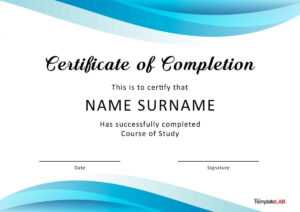 40 Fantastic Certificate Of Completion Templates [Word pertaining to Free Training Completion Certificate Templates